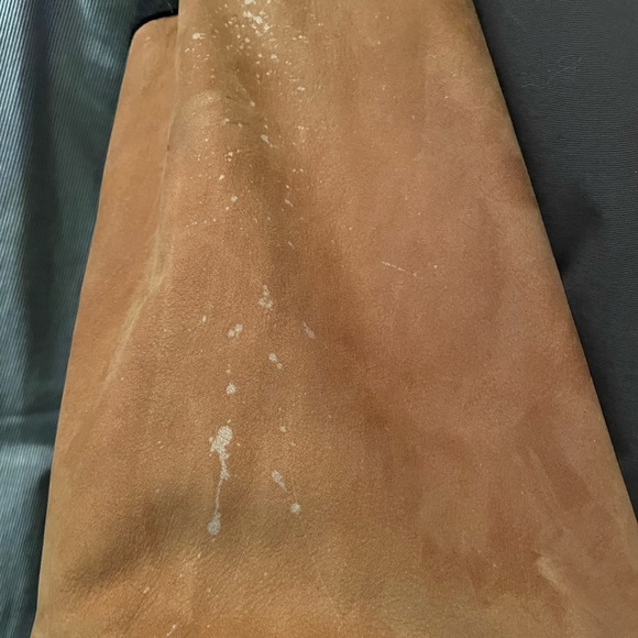 Browning wool stadium jacket Please notice a few tiny spots on leather sleeve. - Picture 3 of 3